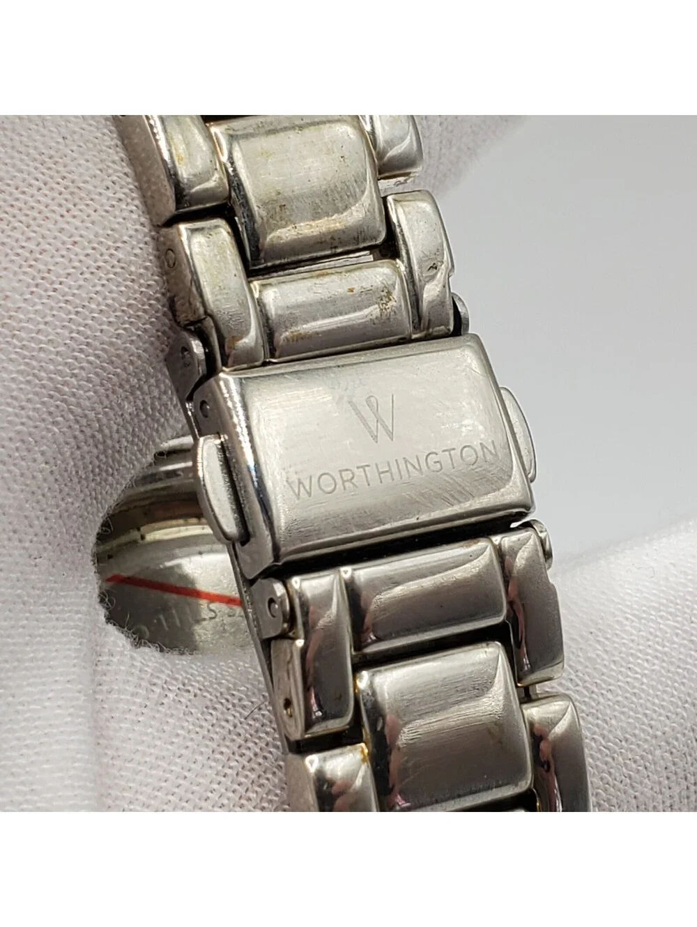 Worthington Quartz Watch 36mm Silver Tone New Battery